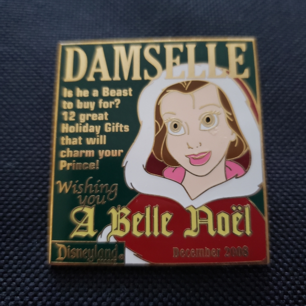 2008 DLR Disney Pin LE 1000 DAMSELLE BEAUTY& BEAST